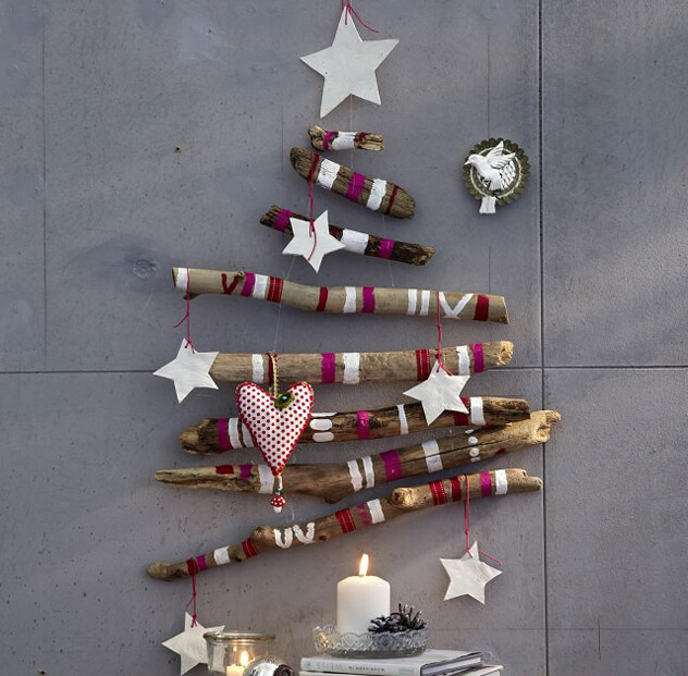 елка из палок